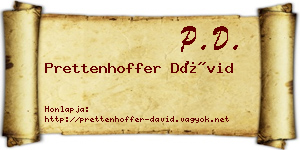Prettenhoffer Dávid névjegykártya